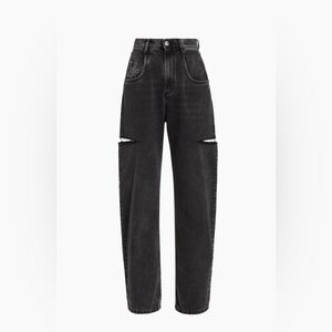 Maison Margiela Black Slit High Waisted Jeans NWT Size 40